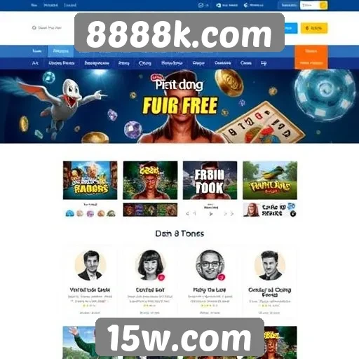 Características principais do site de jogos 8888k